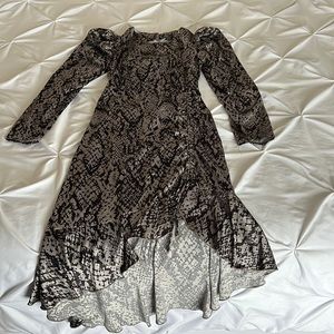 Snake Print Dress